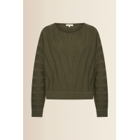 Expresso Trui Ajour Olive